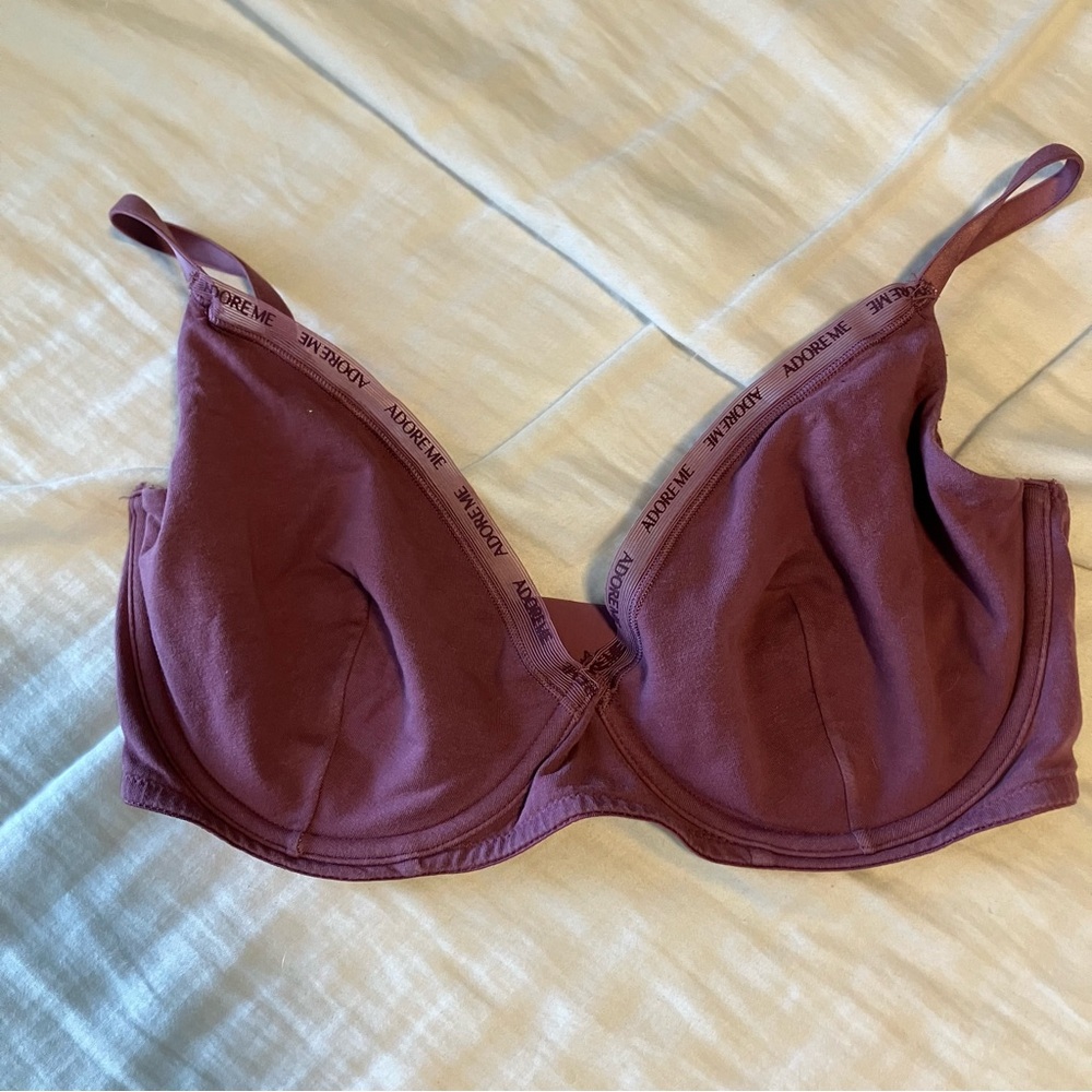 Adore me bra unlined purple with underwire